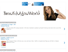 Tablet Screenshot of beautifulyouworld.com